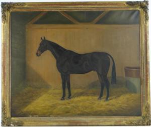 CLARK W,Race horse in a stable,1940,Burstow and Hewett GB 2014-10-22