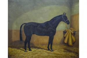 CLARK W,Study of a horse in a stable interior,Andrew Smith and Son GB 2015-03-24