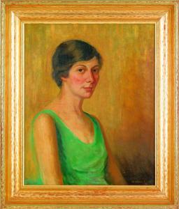 CLARK Walter Leighton 1859-1935,portrait of a woman,1927,Pook & Pook US 2011-09-09