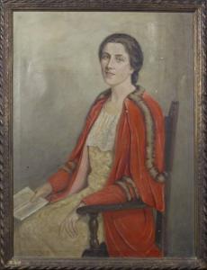 CLARK Walter Leighton 1859-1935,Portrait of Mrs. Narwall Hapgo,1934,B.S. Slosberg, Inc. Auctioneers 2008-03-30