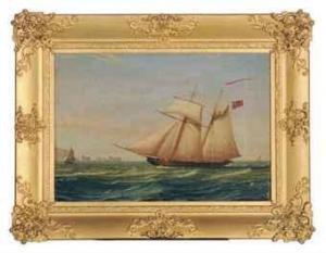 CLARK William,A British topsail schooner inward bound off the Ne,1833,Christie's 2010-12-16