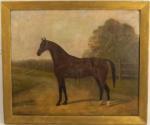 CLARK William Albert 1906-1937,study of a bay horse in landscape,1907,Serrell Philip GB 2022-01-27