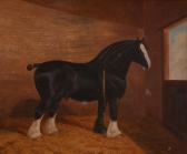 CLARKE ALBERT 1821-1909,A shire horse in a field,1892,Dreweatts GB 2016-06-30