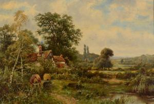 CLARKE Alfred Alexander 1800-1800,A cottage and beehives in a landscape,David Lay GB 2017-04-27