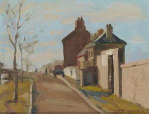 CLARKE Carey 1936,MORNING, GRAND CANAL, DUBLIN,1959,De Veres Art Auctions IE 2023-11-21