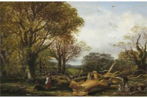 CLARKE CASPER 1856-1871,The Woodcutters,1864,Brightwells GB 2015-06-24