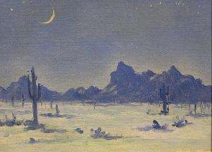 CLARKE CHRISTOPHER W 1879-1958,Desert Silence,Matthew's Gallery US 2013-06-25