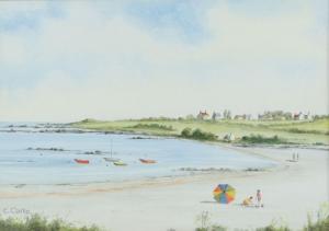 CLARKE Edward 1962,ON THE BEACH NEAR BALLYWALTER,Ross's Auctioneers and values IE 2024-04-17