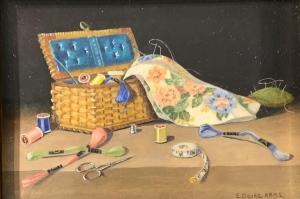 CLARKE ENID 1919-2020,Needlework Basket,Duggleby Stephenson (of York) UK 2020-10-30