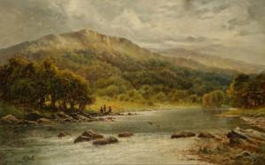 CLARKE Eric,A highland landscape with three figures fishing in,Duke & Son GB 2016-04-14