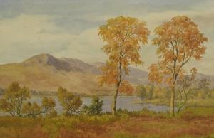 CLARKE Ernest S,An autumn Cumbrian lake landscape scene,Dee, Atkinson & Harrison GB 2013-07-05