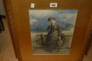 CLARKE George,full length portrait of a Victorian girl,Lawrences of Bletchingley GB 2009-01-27