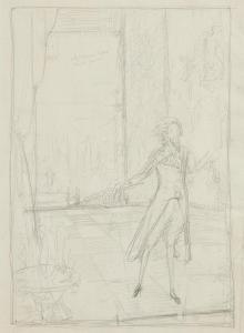CLARKE Harry,Study for Bluebeard - From the Fairy Tales of Char,1922,Morgan O'Driscoll 2023-09-11