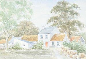 CLARKE Michael,THE OLD STREET NEAR MALIN, DONEGAL,Ross's Auctioneers and values IE 2021-01-27
