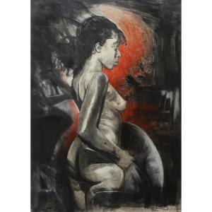 CLARKE Neville 1959,PROFILE OF NUDE,Waddington's CA 2023-02-09