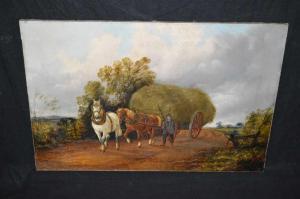 CLARKE S. J,Draught horses pulling hay,Anderson & Garland GB 2019-08-07