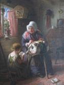 CLARKE Samuel Barling 1830-1880,The ReadingLesson,Duke & Son GB 2006-07-06