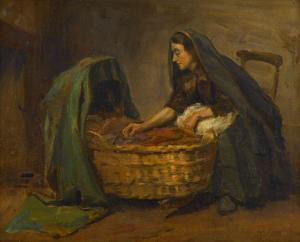 CLARKE William Hanna 1882-1924,MATERNAL CARES,1908,Freeman US 2010-06-13