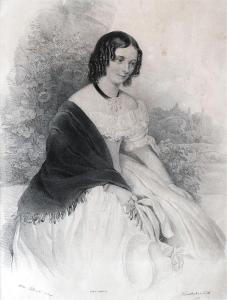 CLAROT Alexander 1796-1842,Girl,1843,Vltav CZ 2017-03-30