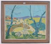 Clason Peter,abstract landscape,1978,Burstow and Hewett GB 2017-09-27