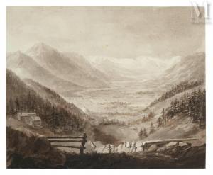 CLAUDE VICTOR de BOISSIEU 1784-1868,Un montage comprenant deux dessins,Millon & Associés 2023-11-23