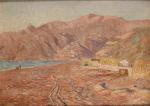 CLAUS Emile 1849-1924,Vue de Bordighera,1899,Campo & Campo BE 2022-10-25