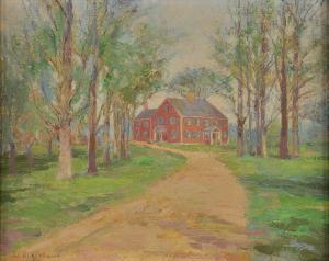 CLAUS William Anton Joseph 1862-1926,House on a lane,1920,Aspire Auction US 2010-05-14