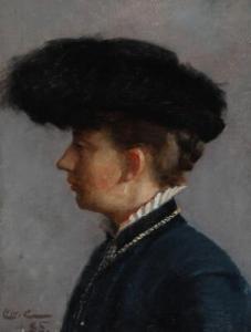 CLAUSEN Christian Valdemar 1862-1911,Portrait of a woman,Bruun Rasmussen DK 2021-08-02