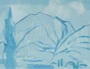CLAUSEN Henri 1909,Blue Landscape,Burchard US 2013-07-21