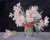 CLAUSEN KATHERINE FRANCES 1886-1936,Still life of tulips and narcissi in a glass v,Woolley & Wallis 2019-06-05