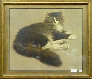 CLAUSSE Fernand 1899-1967,Chat,Rops BE 2020-12-14