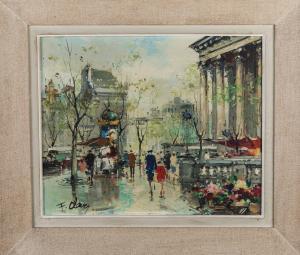 CLAVER Fernand 1918-1961,Paris: An der Madeleine,1950,DAWO Auktionen DE 2022-12-10