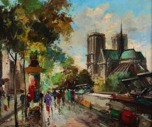 Claver Francois 1918-1961,Moulin Rouge; Notre Dame,Bellmans Fine Art Auctioneers GB 2022-05-10