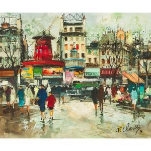 Claver Francois 1918-1961,PARIS, MOULIN ROUGE,Waddington's CA 2023-08-24