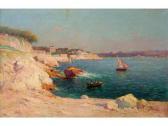 CLAVERIE Justin Jules 1859-1932,Marseille, la Corniche avec la Réserve.,Etude Provence FR 2008-03-30