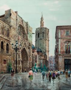 CLAVERO MEDINA Francisco 1927,Catedral de Valencia,1982,Duran Subastas ES 2019-06-25