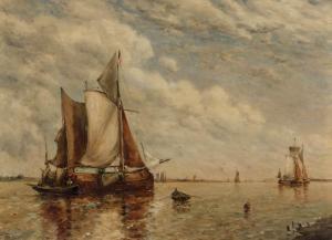 CLAYS Paul Jean 1819-1900,Shipping in an Estuary,William Doyle US 2018-10-10