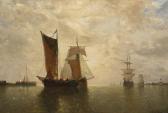 CLAYS Paul Jean 1819-1900,Ships at Harbor,Hindman US 2012-05-02