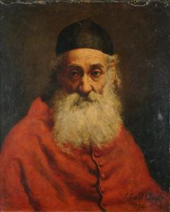 CLAYTON J Essex,Portrait of a bearded cleric,1874,Dreweatt-Neate GB 2009-12-08