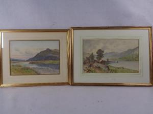 CLAYTON J.W.,Crafnant Lake with figure on a track with sheep an,Rogers Jones & Co GB 2021-07-06