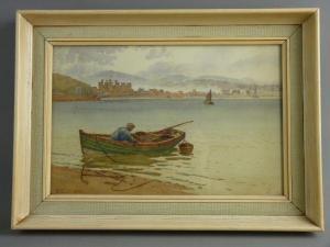 CLAYTON J.W,fisherman in his boat on the Deganwy side looking ,Rogers Jones & Co GB 2018-02-27