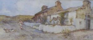 CLAYTON Joseph Hughes 1870-1929,Cottages, Cemaes Bay, Anglesey,Halls GB 2023-03-08