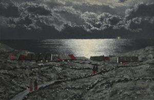 CLEAR Ciaran 1920-2000,Moonlight, Connemara Coast,Morgan O'Driscoll IE 2018-10-02