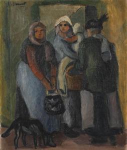 CLEMENT Charles 1889-1972,Famille,1922,Dogny Auction CH 2023-02-07
