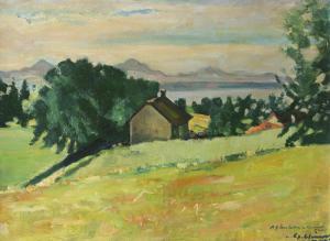 CLEMENT Charles 1889-1972,Les hauts du Lavaux,Dogny Auction CH 2022-04-05
