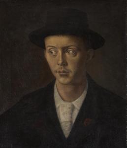 CLEMENT Gad Frederik 1867-1933,Portrait of the painter Carl Frydensberg (1872–,1894,Bruun Rasmussen 2024-03-04