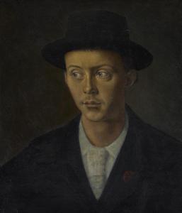 CLEMENT Gad Frederik 1867-1933,Portrait of the painter Carl Frydensberg (1872–,1894,Bruun Rasmussen 2023-12-06