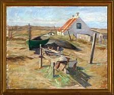 CLEMENT Tupsy 1871-1959,View of the artist home in Skagen,Bruun Rasmussen DK 2007-05-21