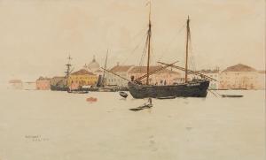 CLEMENTS George Henry 1854-1935,Venice,1885,Neal Auction Company US 2019-04-13