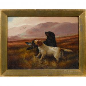 CLEMINSON Robert 1864-1903,landscapes with hunting dogs,Pook & Pook US 2017-04-29